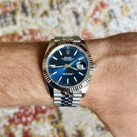 rolex datejust 41 quadrante blu|2022 rolex datejust 41mm.